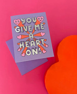 Heart On Valentine's Day Card