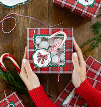 Load image into Gallery viewer, Red Plaid Christmas Cookie Boxes (Pack of 6)