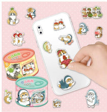 Load image into Gallery viewer, Mofusand Can Jelly 30 Stickers Set  – Fruit Cat Peach