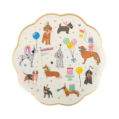 Dog Party Plates (Pack 8)