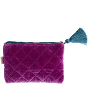 Load image into Gallery viewer, KIP &amp; Co. Wild Grape Velvet Cosmetics Purse
