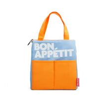 Load image into Gallery viewer, Orange Bon Appétit Lunch Bag