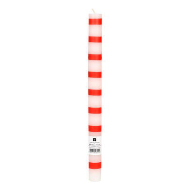 Red & White Dinner Candles