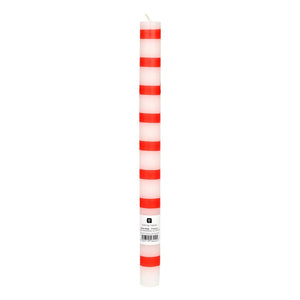 Red & White Dinner Candles | 25 Candles | POS Unit | Xmas |