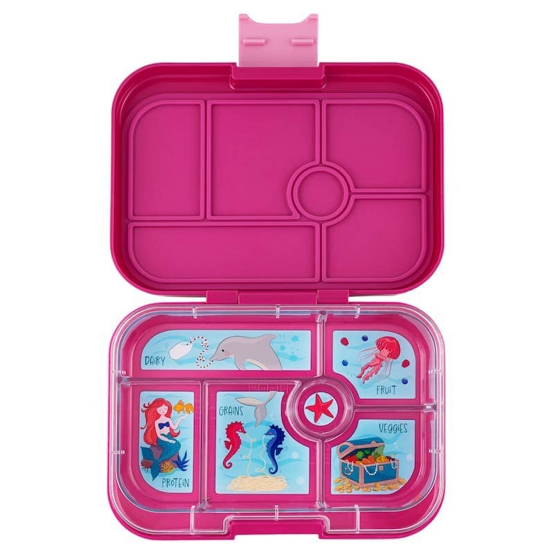 Yumbox Original 6 Compartment Bento Box - Purple - Mermaid