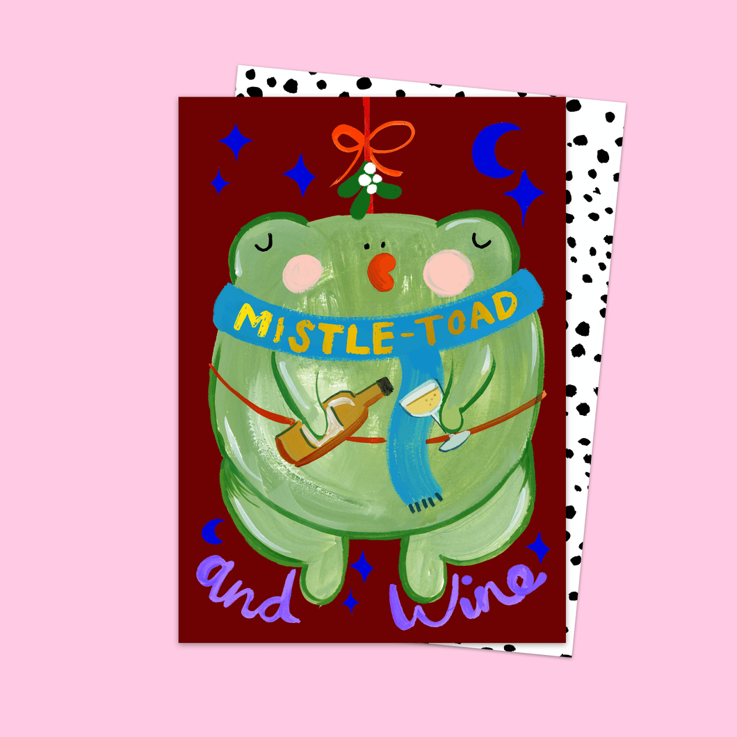 Mistle-toad And Wine Card