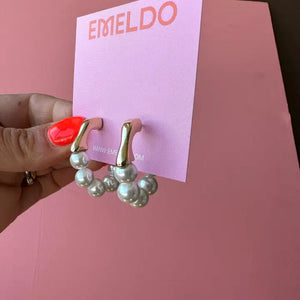 Emeldo Sally Pearl Hoops