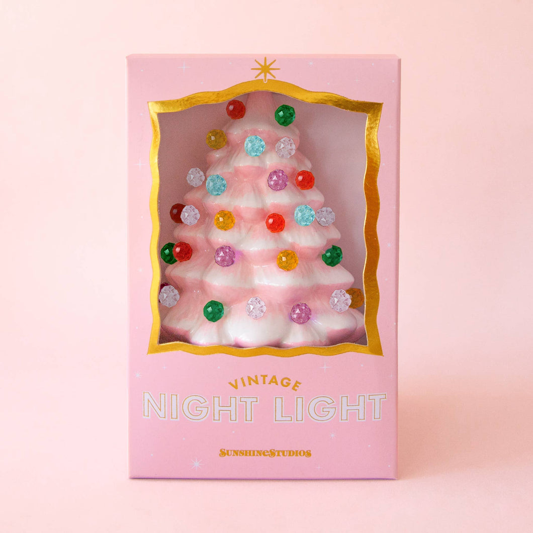 Vintage Tree Night Light Limited Edition Gumdrop Pink