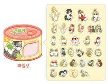 Load image into Gallery viewer, Mofusand Can Jelly 30 Stickers Set  – Fruit Cat Peach
