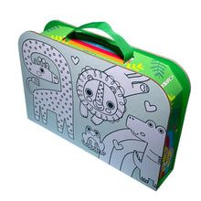 Load image into Gallery viewer, Colour Me Carry Case - Adorable Animals