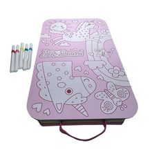 Load image into Gallery viewer, Colour Me Carry Case - Upbeat Unicorns