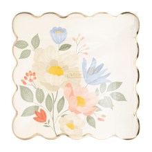 Load image into Gallery viewer, Floral Corner Plates (Pack 8)