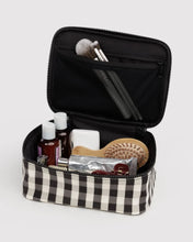 Load image into Gallery viewer, Baggu Small Cosmetic Case - Black and Cream Gingham
