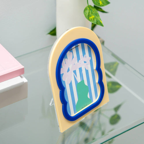 BEIGE VERTEX ACRYLIC PHOTO FRAME