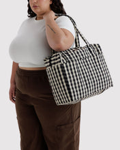 Load image into Gallery viewer, Baggu Small Cloud Carry-On Black &amp; White Gingham