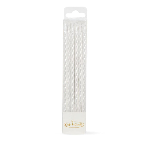Pearlised Spiral Candles