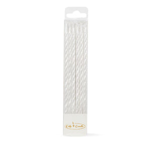 Pearlised Spiral Candles