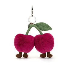 Load image into Gallery viewer, Jellycat Amuseables Cherries Bag Charm