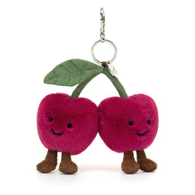 Load image into Gallery viewer, Jellycat Amuseables Cherries Bag Charm