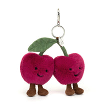Load image into Gallery viewer, Jellycat Amuseables Cherries Bag Charm