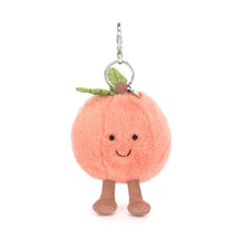 Load image into Gallery viewer, Jellycat Amuseables Peach Plushie Bag Charm