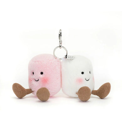 Jellycat Amuseable Bag Charm - Pair of Marshmellow
