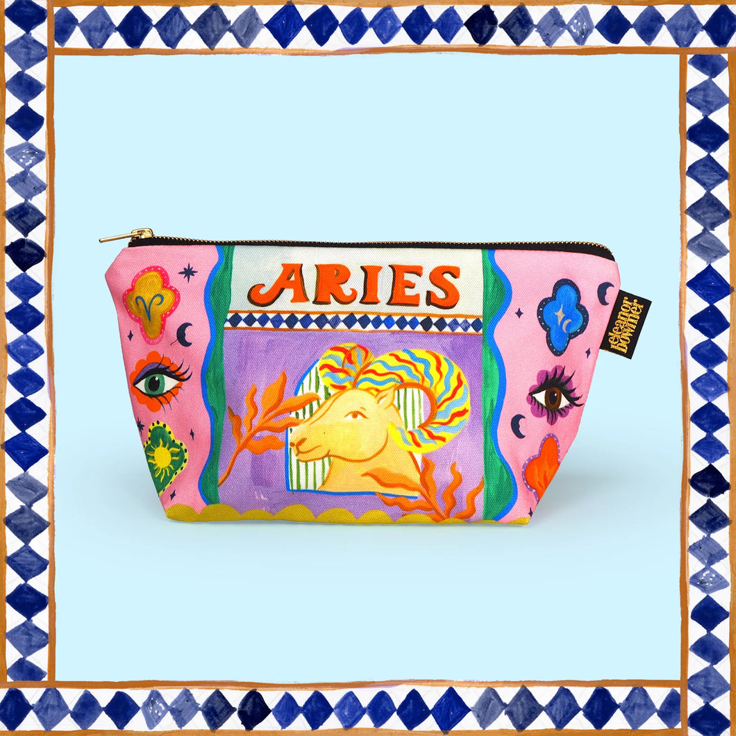 Aries Zodiac Toiletry Bag
