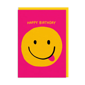 Smiley Face Birthday Greeting Card
