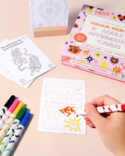 Load image into Gallery viewer, Journey of Something Colour Your Own Adult Affirmation Cards