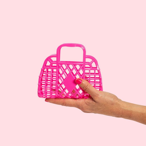 Sun Jellies Mini Retro Basket Berry Pink