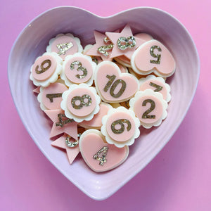 Birthday Badge Blush Petal #1