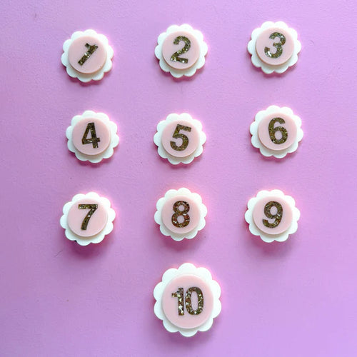 Birthday Badge Blush Petal #1