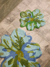 Load image into Gallery viewer, Bonnie &amp; Neil Tulip Blue Green Bath Mat