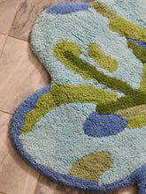 Load image into Gallery viewer, Bonnie &amp; Neil Tulip Blue Green Bath Mat