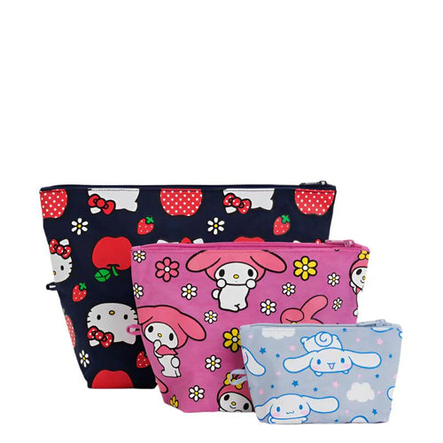 Baggu - Go Pouch Set - Hello Kitty And Friends