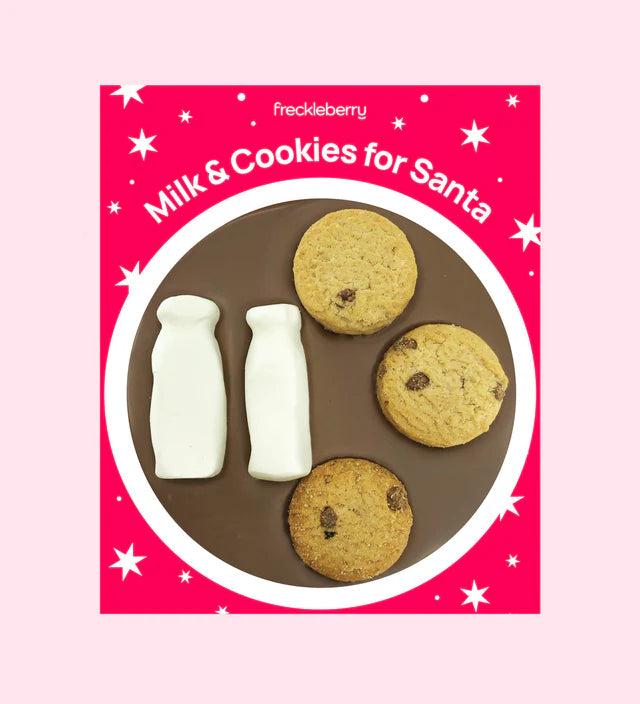 Freckleberry Christmas Chocolate Milk & Cookies for Santa