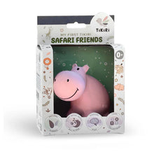 Load image into Gallery viewer, Tikiri Hippo Rubber Teether Rattle &amp; Bath Toy