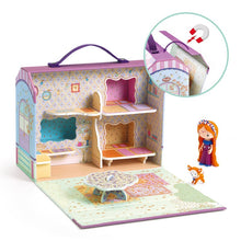 Load image into Gallery viewer, Bluchka &amp; Indie Caravan House with Tinyly Figurine &amp; Pet