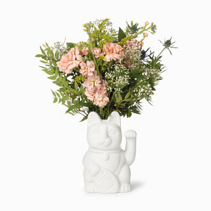 Ceramic Japanese Lucky Cat Vase