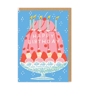 Trifle Cake Birthday Greeting Card