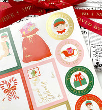 Load image into Gallery viewer, Elf Christmas Gift Tag Stickers | Set of 36