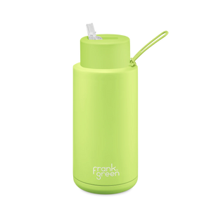 Frank Green Ceramic Reusable Bottle with Straw Lid 1 ltr - Pistachio Green