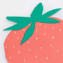 Load image into Gallery viewer, Strawberry Napkins (Pack 16)