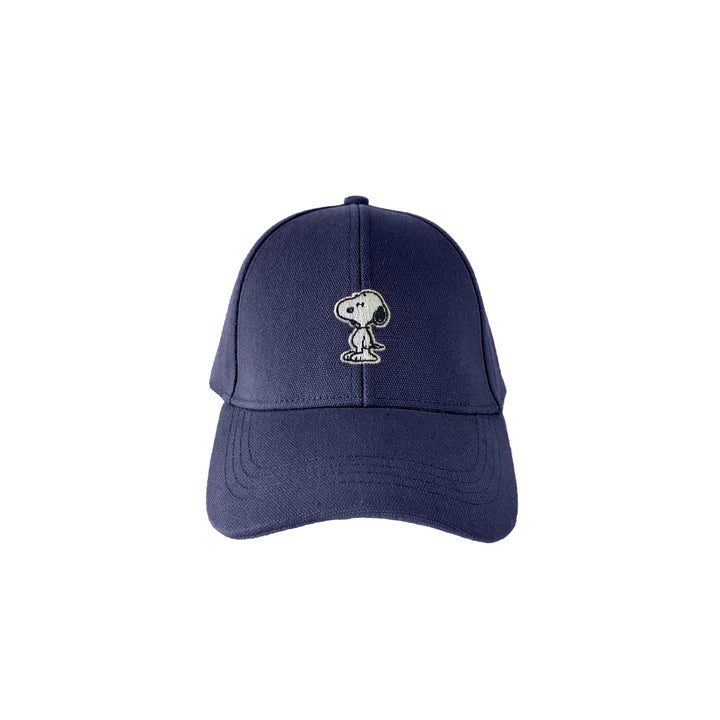 Snoopy Canvas Cap Navy (Size L 58cm)