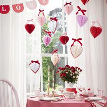 Load image into Gallery viewer, Meri Meri Honeycomb Heart Decorations