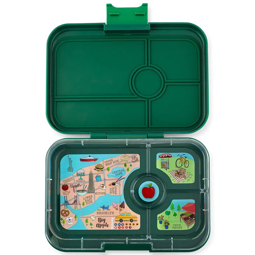 Yumbox Tapas 4 Compartment Greenwich Green New York Tray