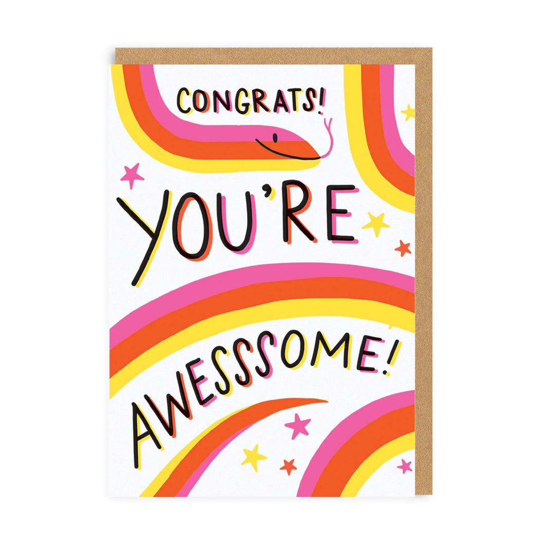 You're Awesssome Greeting Card