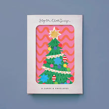 Load image into Gallery viewer, Christmas Tree Card Set (Pack 8)
