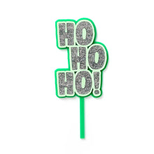 Load image into Gallery viewer, Ho Ho Ho Cake Topper Green