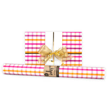 Load image into Gallery viewer, Wrapping Paper Plum Plaid 5 metres